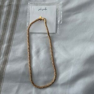 Classic Gold Rope Chain Necklace by